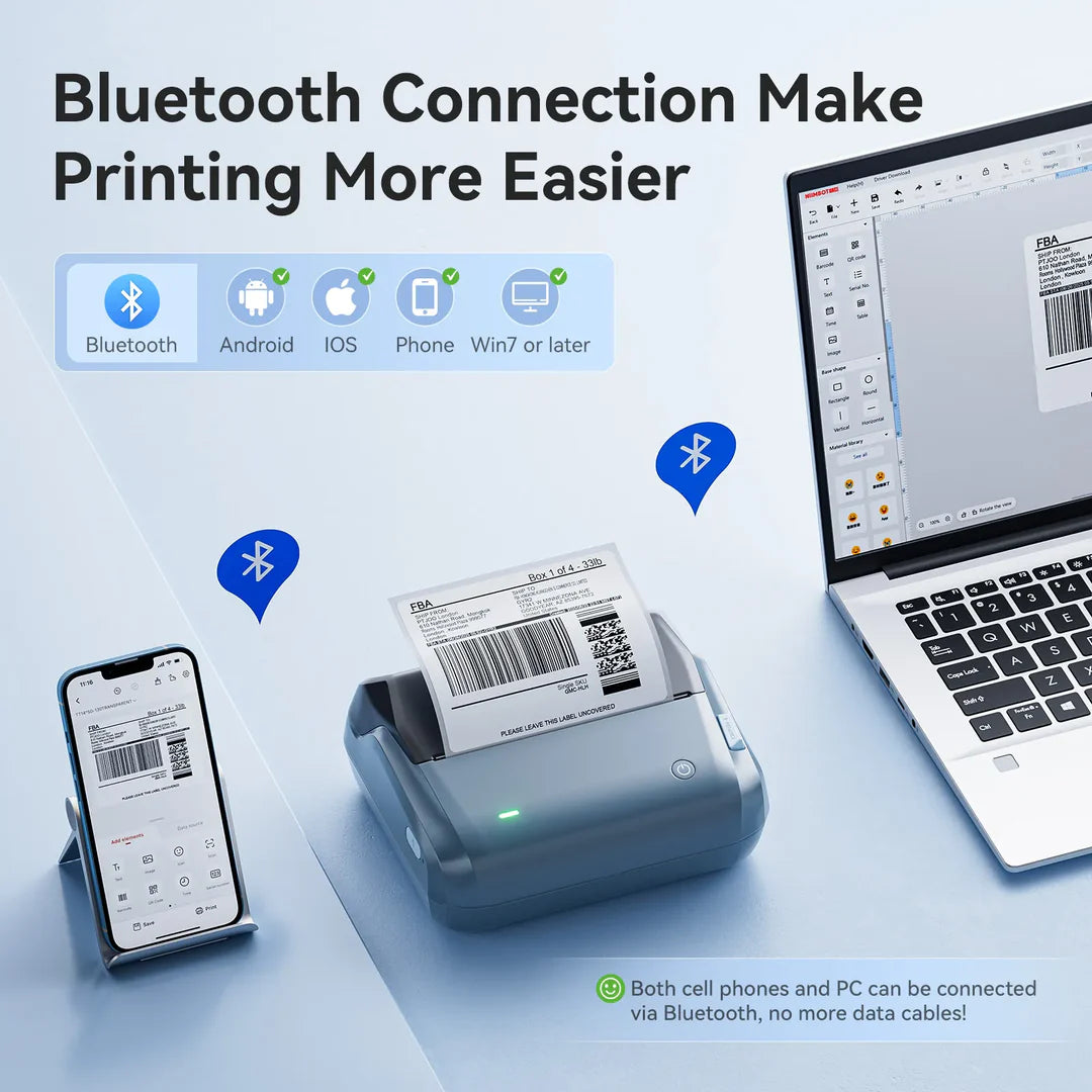 NIIMBOT B4 Inkless Thermal Label Maker for Shipping
