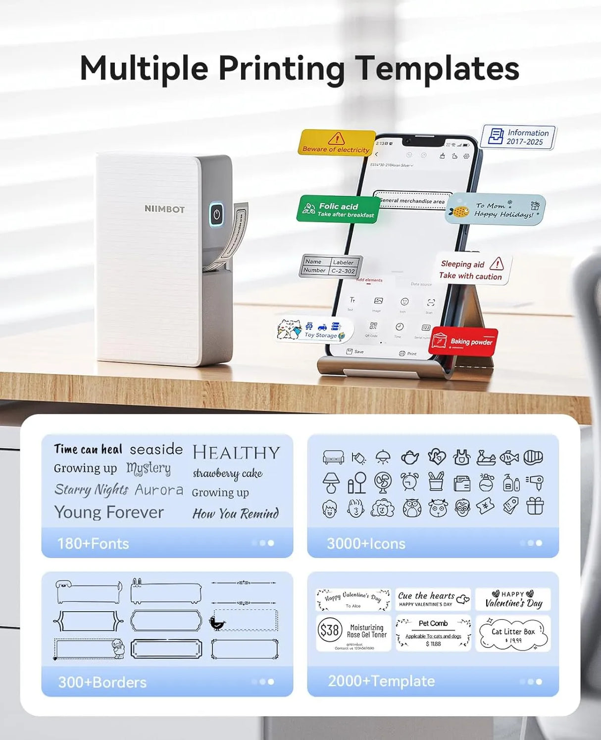 NIIMBOT N1 0.5" Thermal Transfer Bluetooth Label Maker