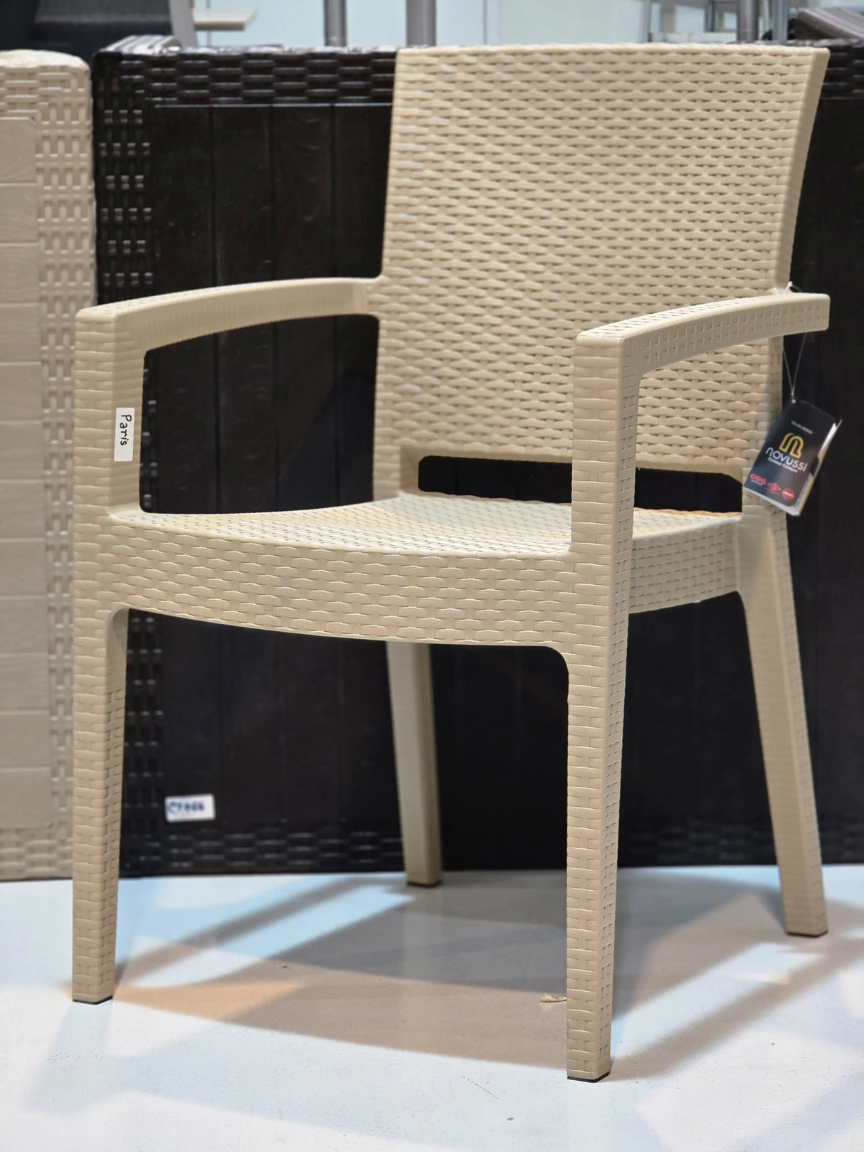 NVS-021-09 Paris Rattan Armchair – Cappuccino
