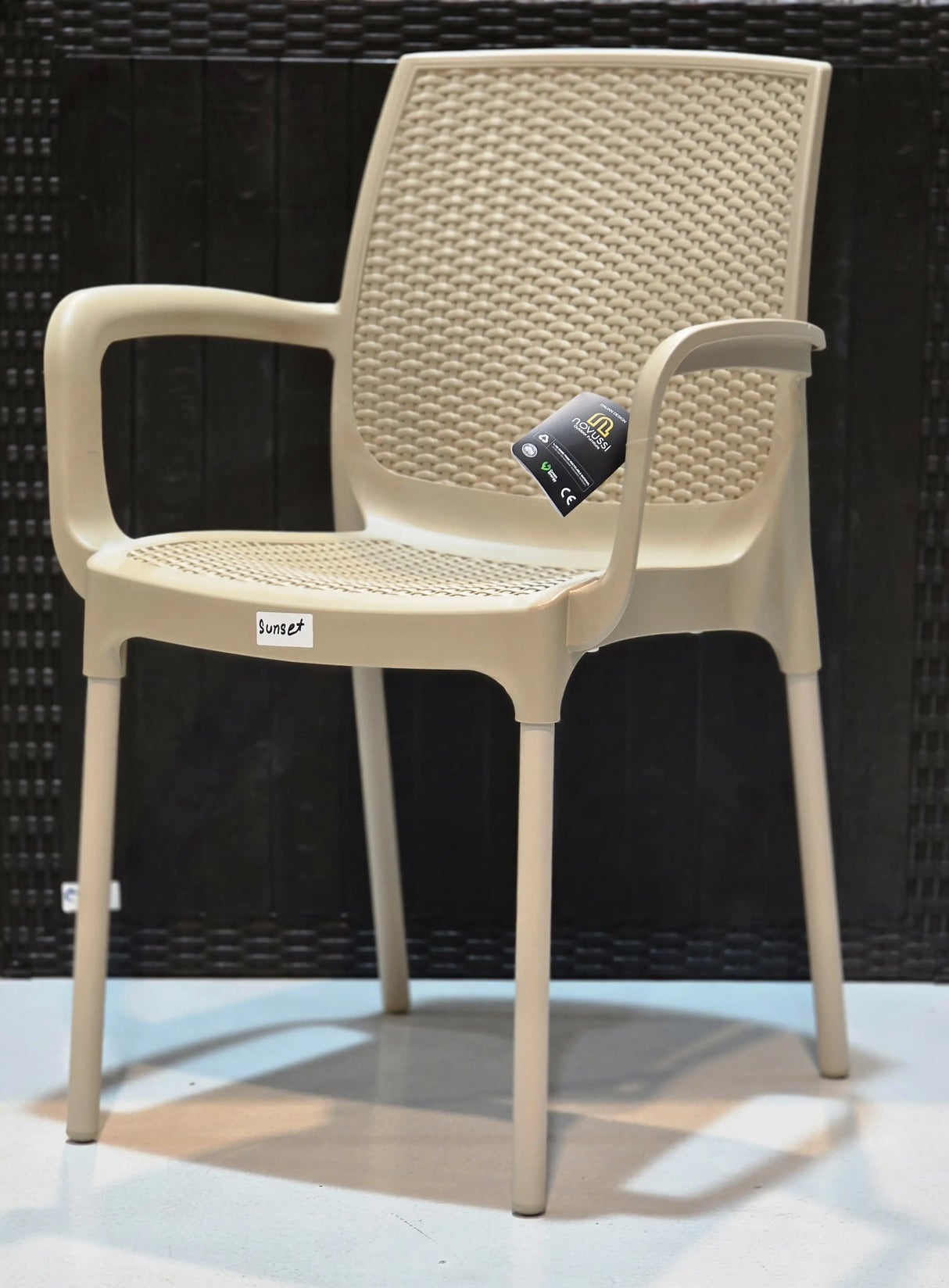 NVS-030-09 Sunset Rattan Armchair – Cappuccino