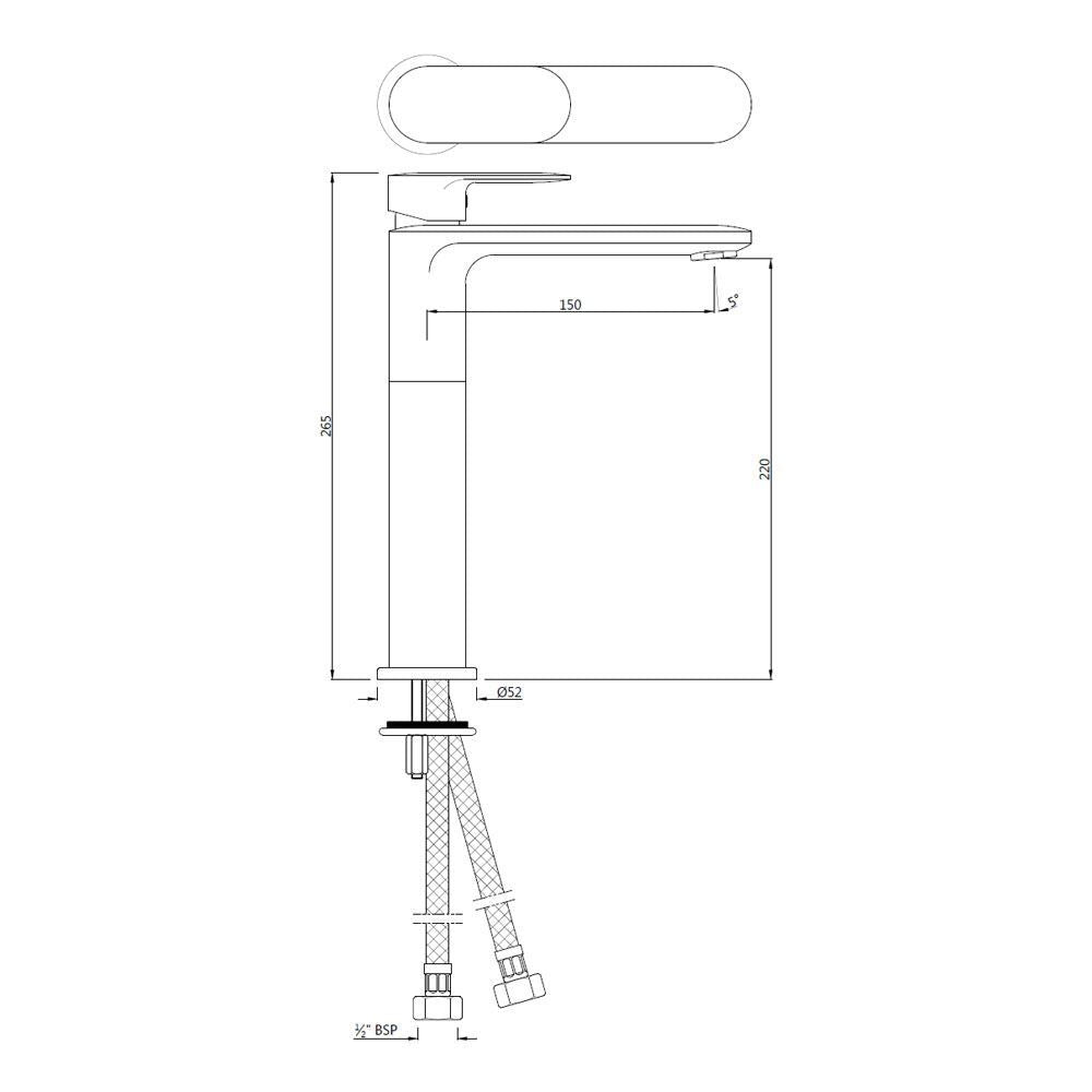 Basin Mixer high-Chrome
