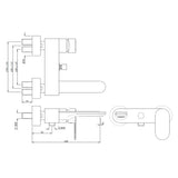 Single Lever Wall Mixer - Chrome
