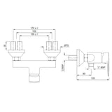 Single Lever Exposed Shower Mixer - Chrome