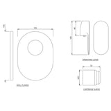 Single Lever Concealed Manual Shower Valve - Chrome