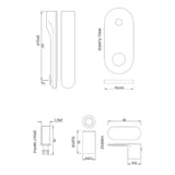 Exposed Part Kit of Single Concealed Stop Cock - Chrome