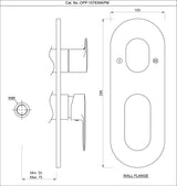 Aquamax Exposed Part Kit of Single Lever Shower Mixer -Chrome