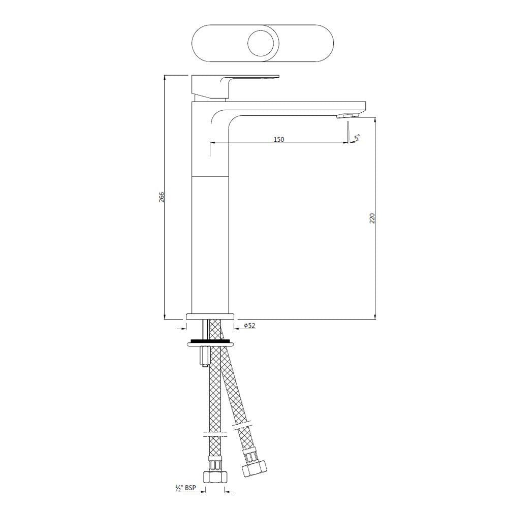 Single Lever Tall Boy - Chrome