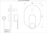 Single Lever Exposed Parts Kit - Chrome