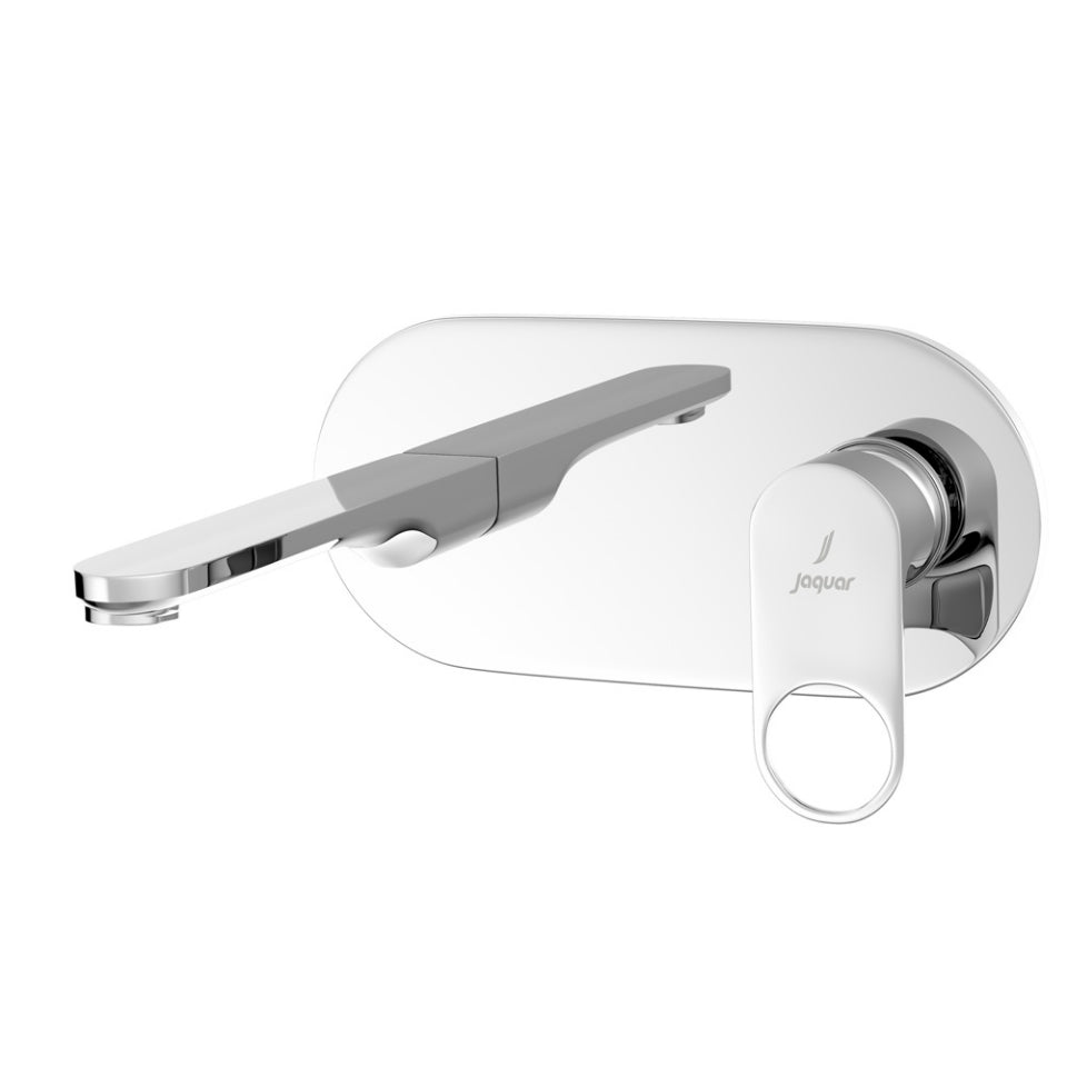 Exposed Part Kit of Single Lever Basin Mixer Wall Mounted - Chrome