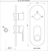 Aquamax Exposed Part Kit of Single Lever Shower Mixer - Chrome