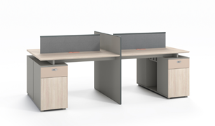 Office Work Station 2400*1200*750(4 Seater)