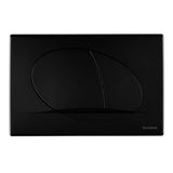 Slovenia Ovate Duo Flush Button Matt Black