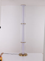 Floor lamp-1348F3-D255*H1510-Golden+Clear-Aluminum+Glass