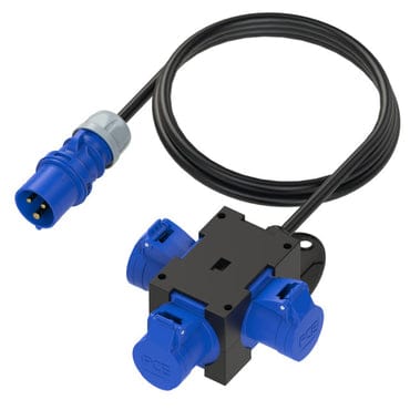 PCE CEE-Distribution box; 3×16/3 Sockets; IP44; 16A; 230V Qatar