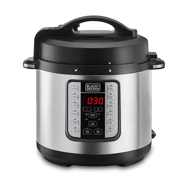 Black+Decker 6L Smart Steam Pot Electric Pressure Cooker