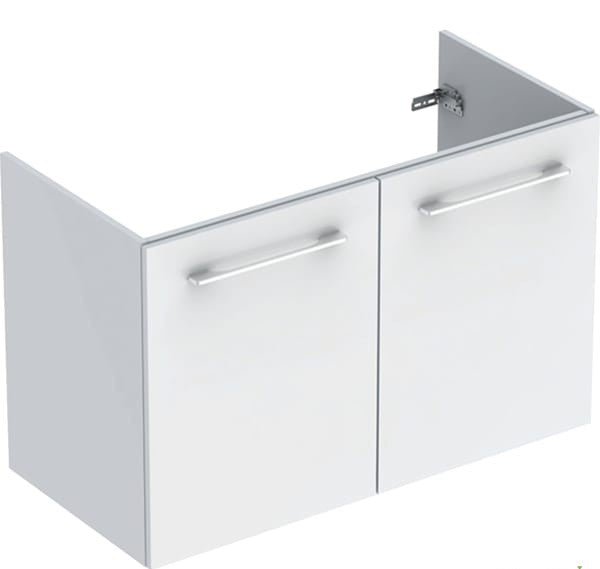 Geberit Selnova Square Two Doors Cabinet Set For Vanity Basin – White