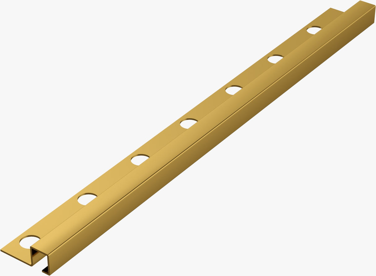 PR SQ1 12mm x 12mm Matt Gold Tile Profile