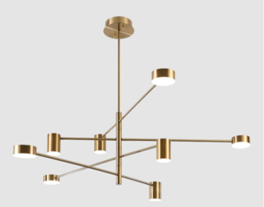 Pendant Lamp Brass 8102P/8 LED 28W 3000K – L1080 × H800mm Modern Hanging Light