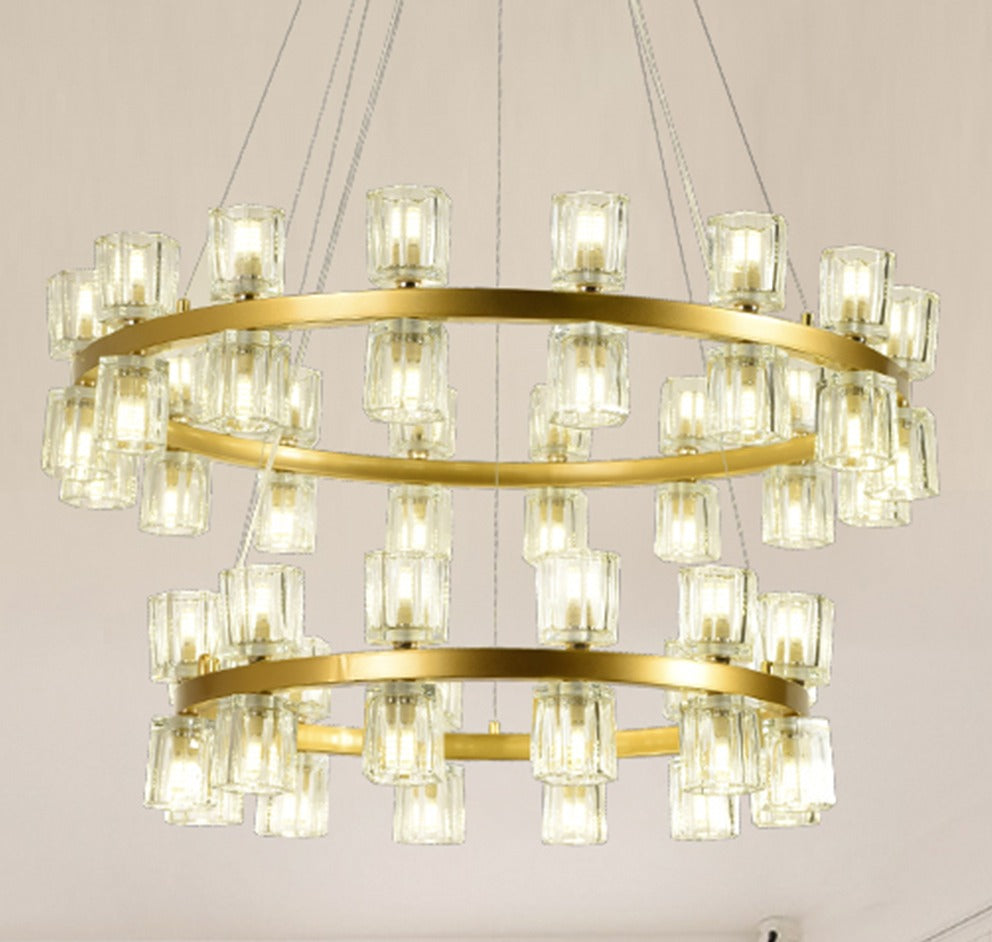 66003-24+32 Steel Glass Pendant