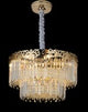 مصباح معلق - 7089 - قطر 800 مم × ارتفاع 350 مم - كريستال K9 - ذهبي 