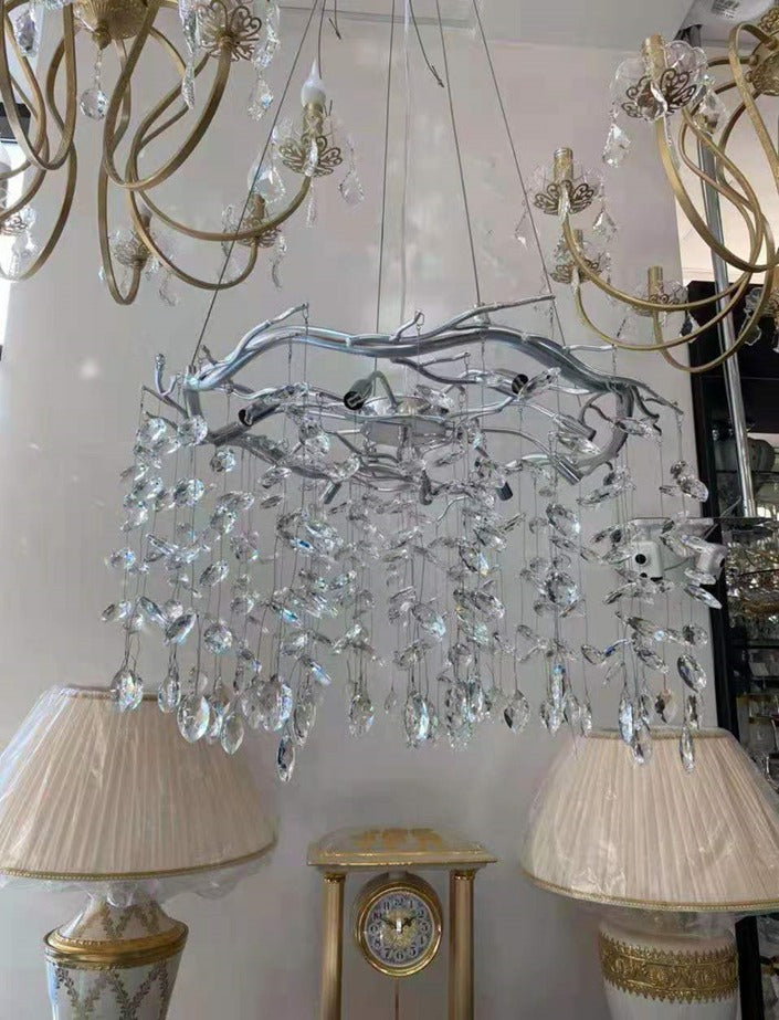 Pendant Light 8089-800 Aluminum+Crystal GD