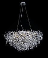Pendant Light 8093C-1000 Aluminum+Crystal CH