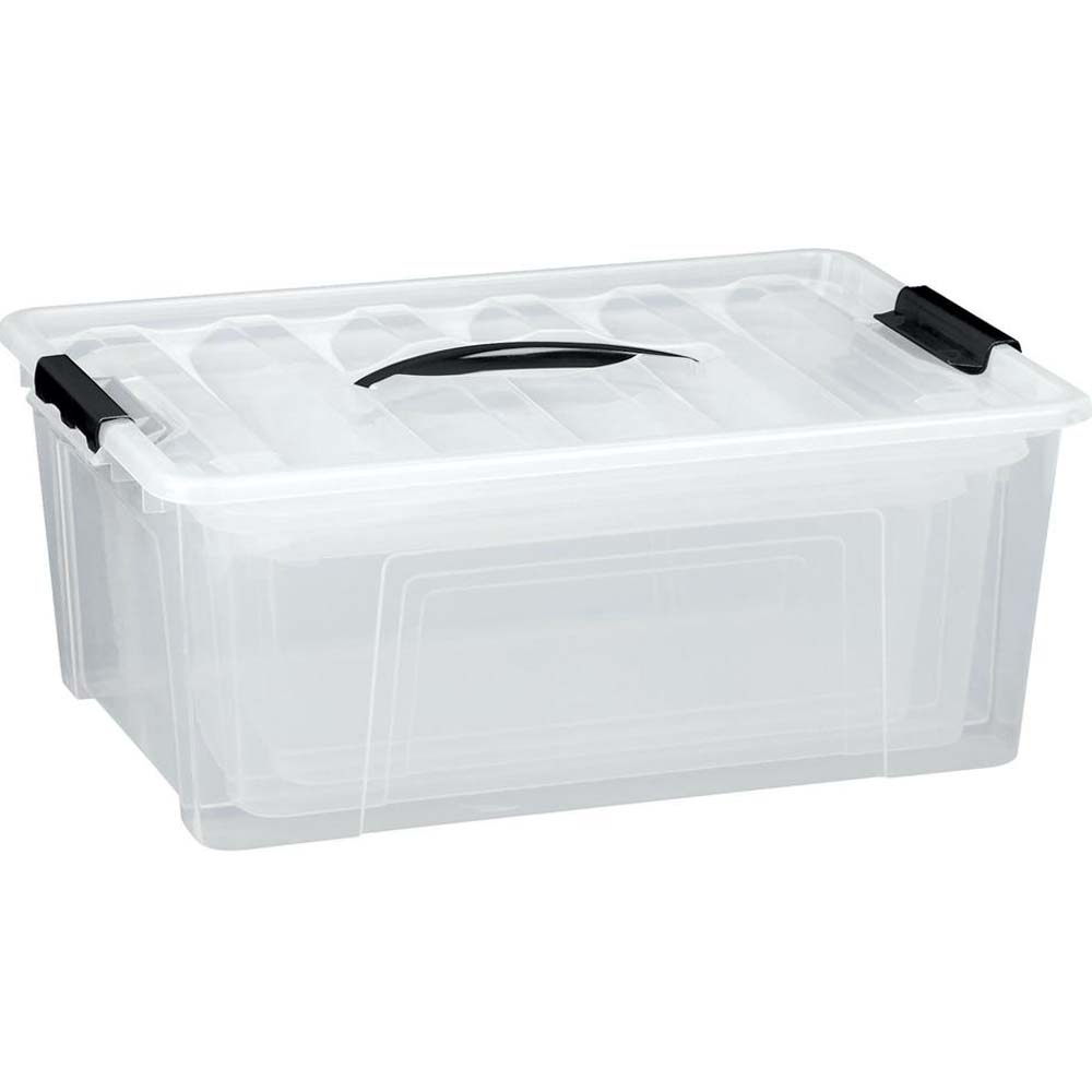 Plastic Storage Box W/ Handle - BuyonBudget % In Stock
