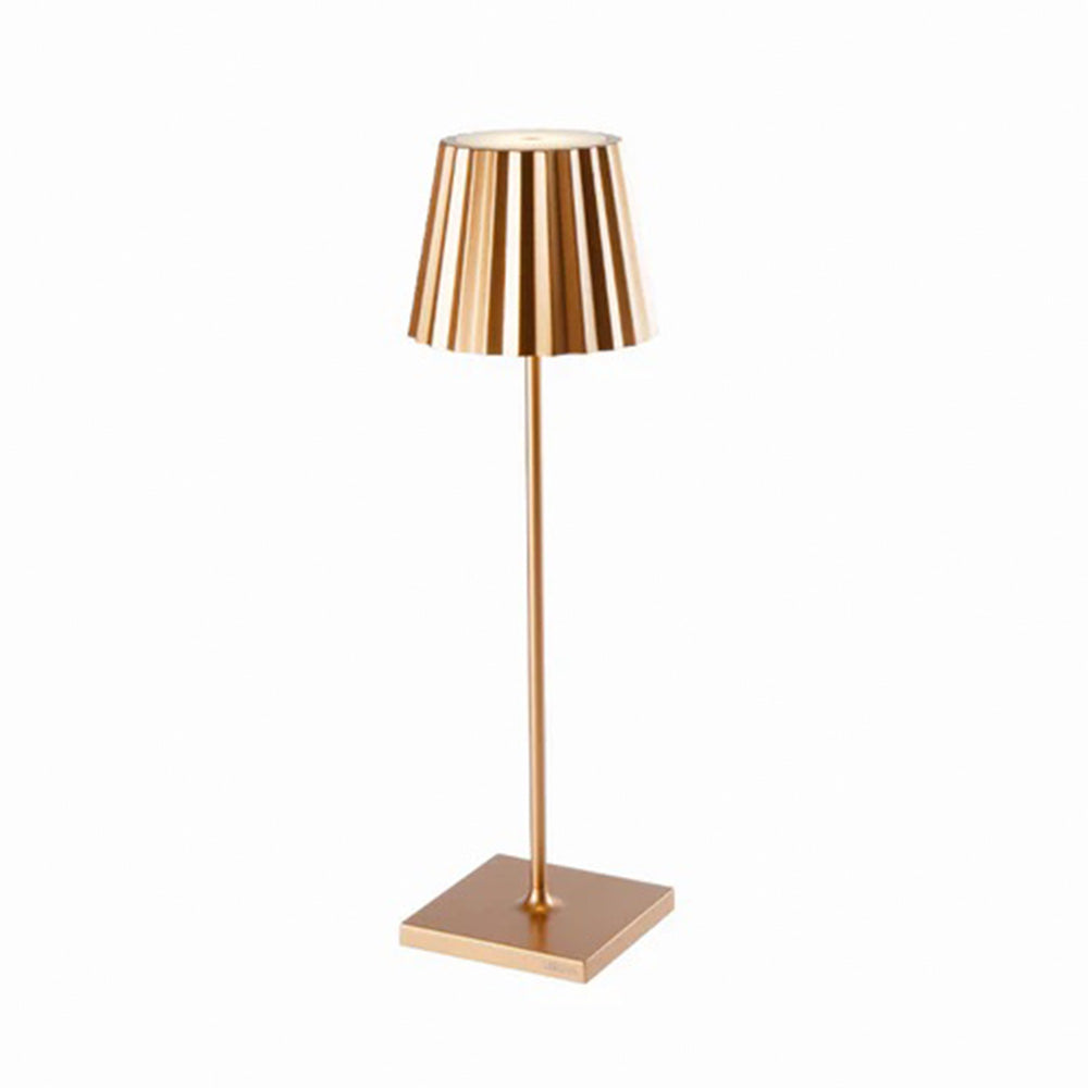 Plisse Cordless Table Lamps - Bronze