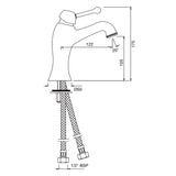 Single lever basin mixer - Chrome