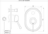 Single Lever Exposed Parts Kit of Diverter - Chrome