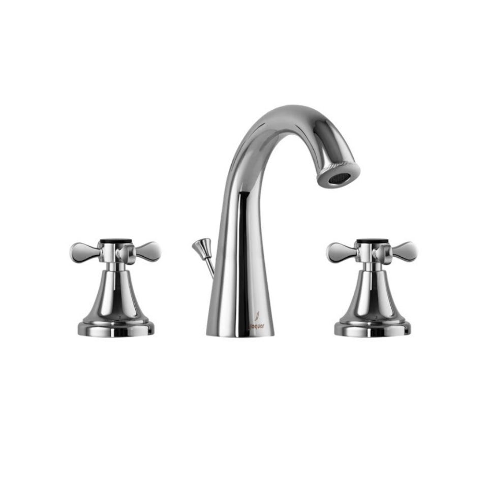 3-Hole Basin Mixer with Popup Waste System - Chrome