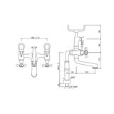 Bath and Shower Mixer - Chrome