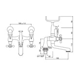 Bath Tub Mixer - Chrome