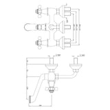 Wall Mixer - Chrome