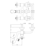 Wall Mixer 3-in-1 System - Chrome