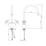Sink Mixer, 1-Hole - Chrome