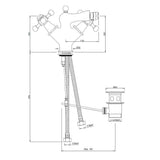 1 Hole Bidet Mixer - Chrome