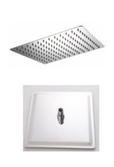 16" Square Rain Shower Head – Brushed Gold Finish