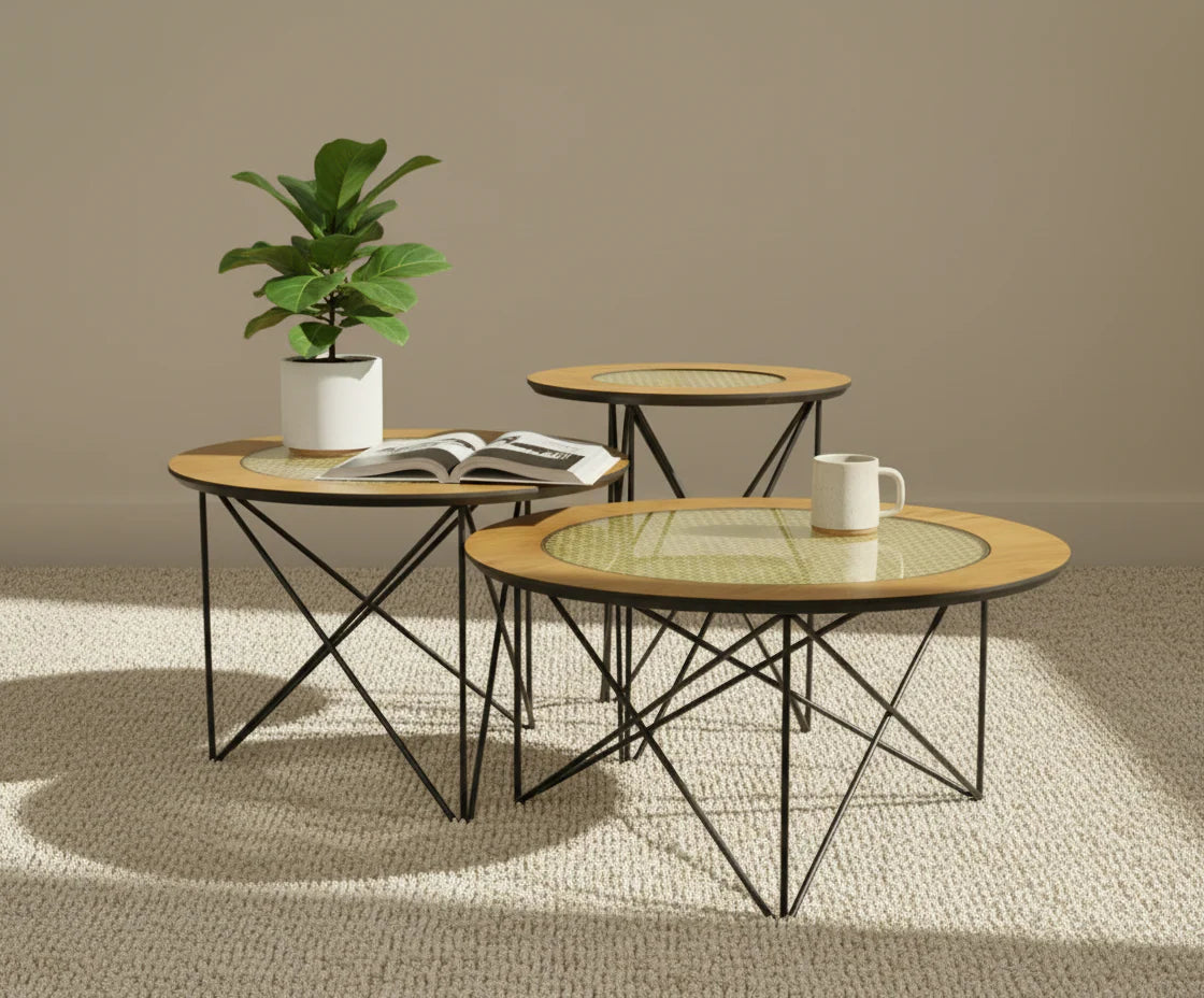 Rattan Orta Center Table set