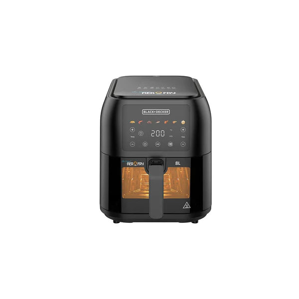 Black+Decker 8L Slim Air Fryer With Window