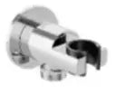 Round Wall Outlet with Shower Hook