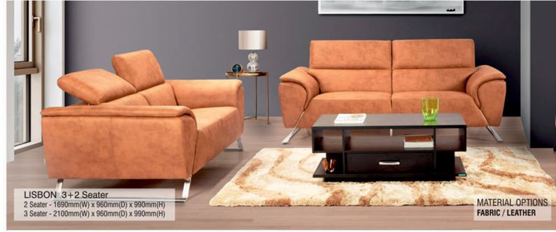 Lisbon 3+2 Sofa Set