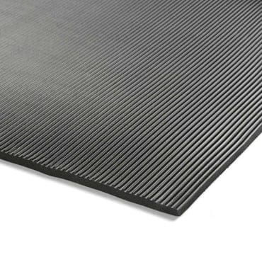 Coruba Ribbed Black Rubber Matting to 1000v Working / 10,000V tested (3mm x 10m) Qatar