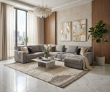 Smart Amelia Corner Sofa (Biege)  Fabric-1955/05