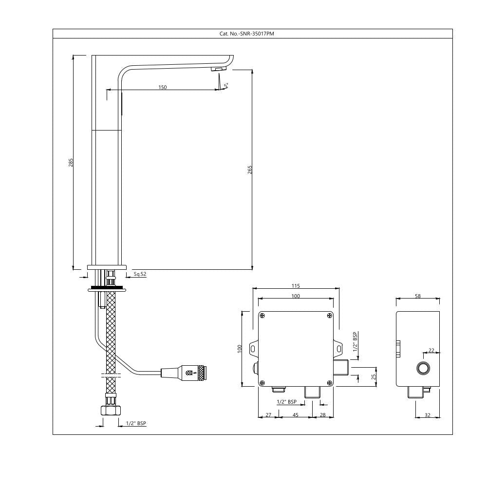 Tall Boy Sensor Faucet - Chrome