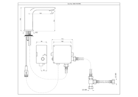 Laguna Sensor Faucet for Wash Basin - Blush Gold PVD Jaquar