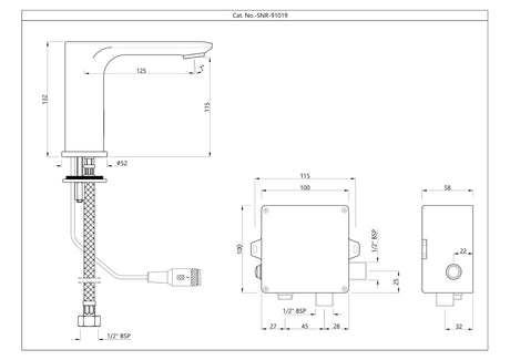 Laguna Sensor Faucet for Wash Basin - Blush Gold PVD Jaquar