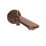 Bathtub Spout with Button Attachment - Blush Gold PVD