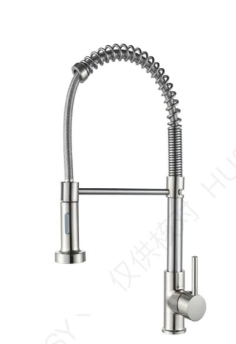 Chrome Commercial Spring Kitchen Faucet