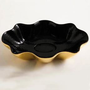 Seastar Extra Luxury Wash Basin - Black &  Gold BuyonBudget
